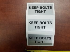 Keep Bolts Tight 3″ x 1.5″